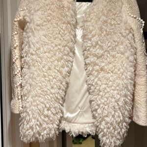 Chic Cream Women's Teddy Jacket